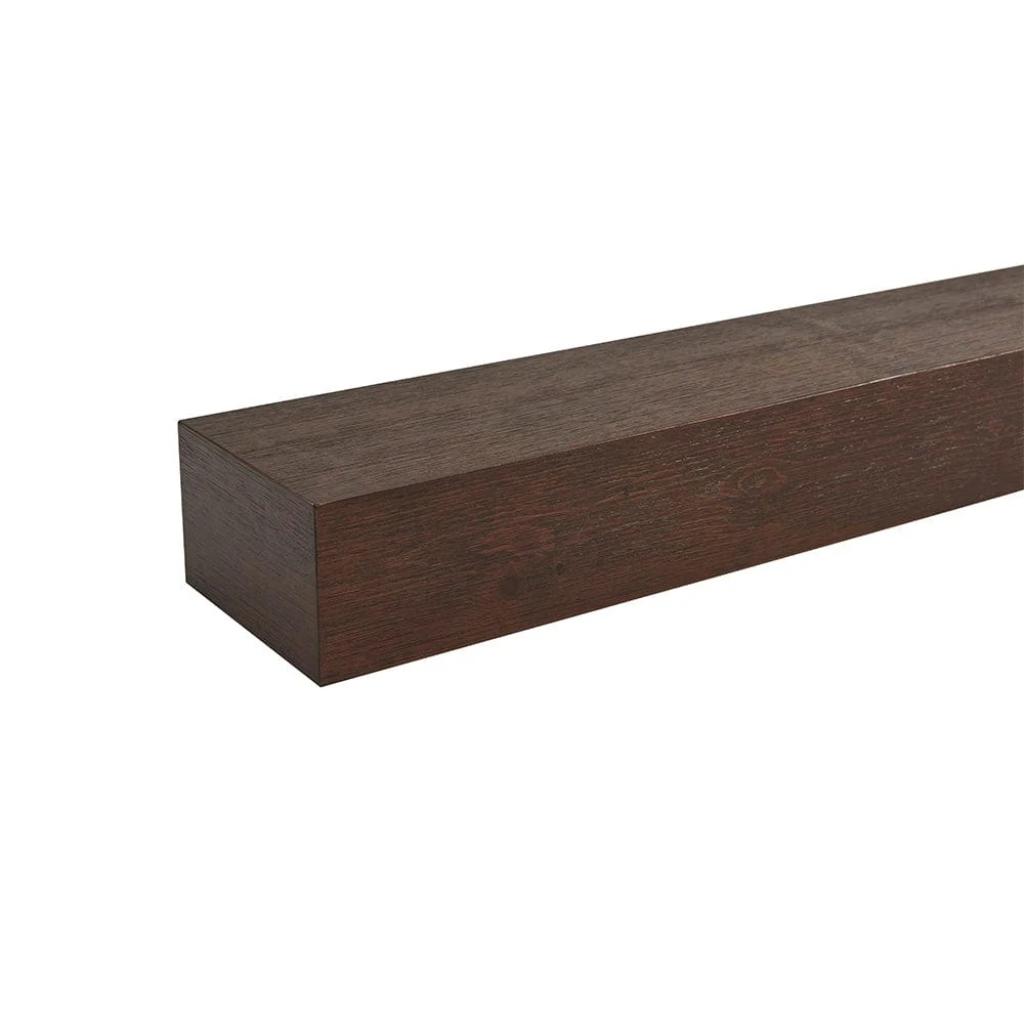 Touchstone Encase Floating Espresso Electric Fireplace Wood Mantel