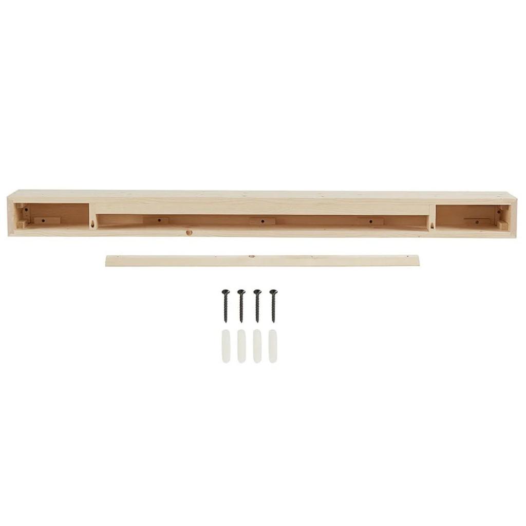 Touchstone Encase Floating Unfinished Electric Fireplace Wood Mantel