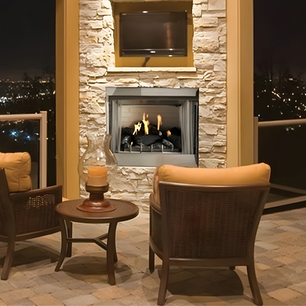 Empire Carol Rose 42" IP, 50K BTU Outdoor Traditional Premium Fireplace – Alternate View 3