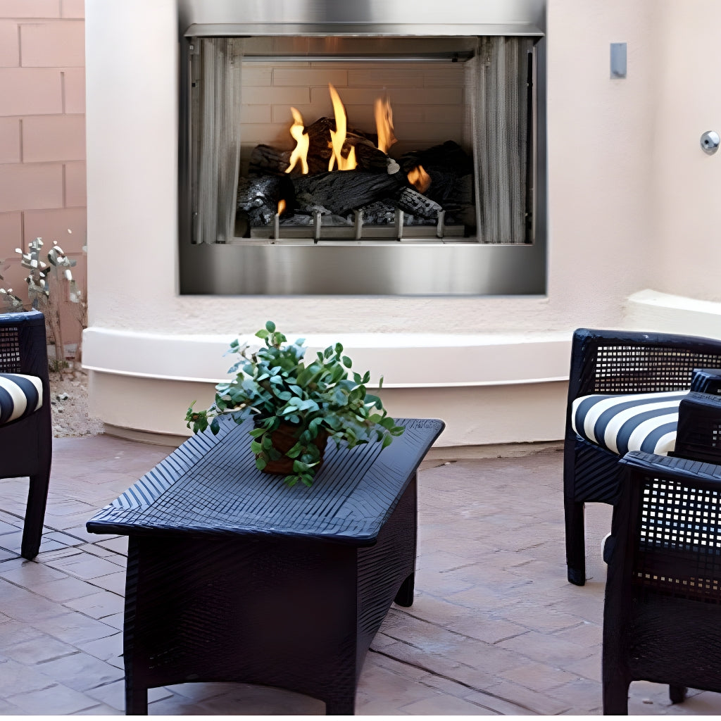 Empire Carol Rose 36" IP, 50K BTU Outdoor Traditional Premium Fireplace – Alternate View 2