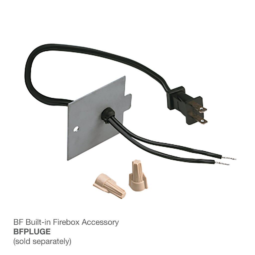 Dimplex 120V Plug Kit for BF Series Built-In Electric Fireboxes (BFPLUGE)