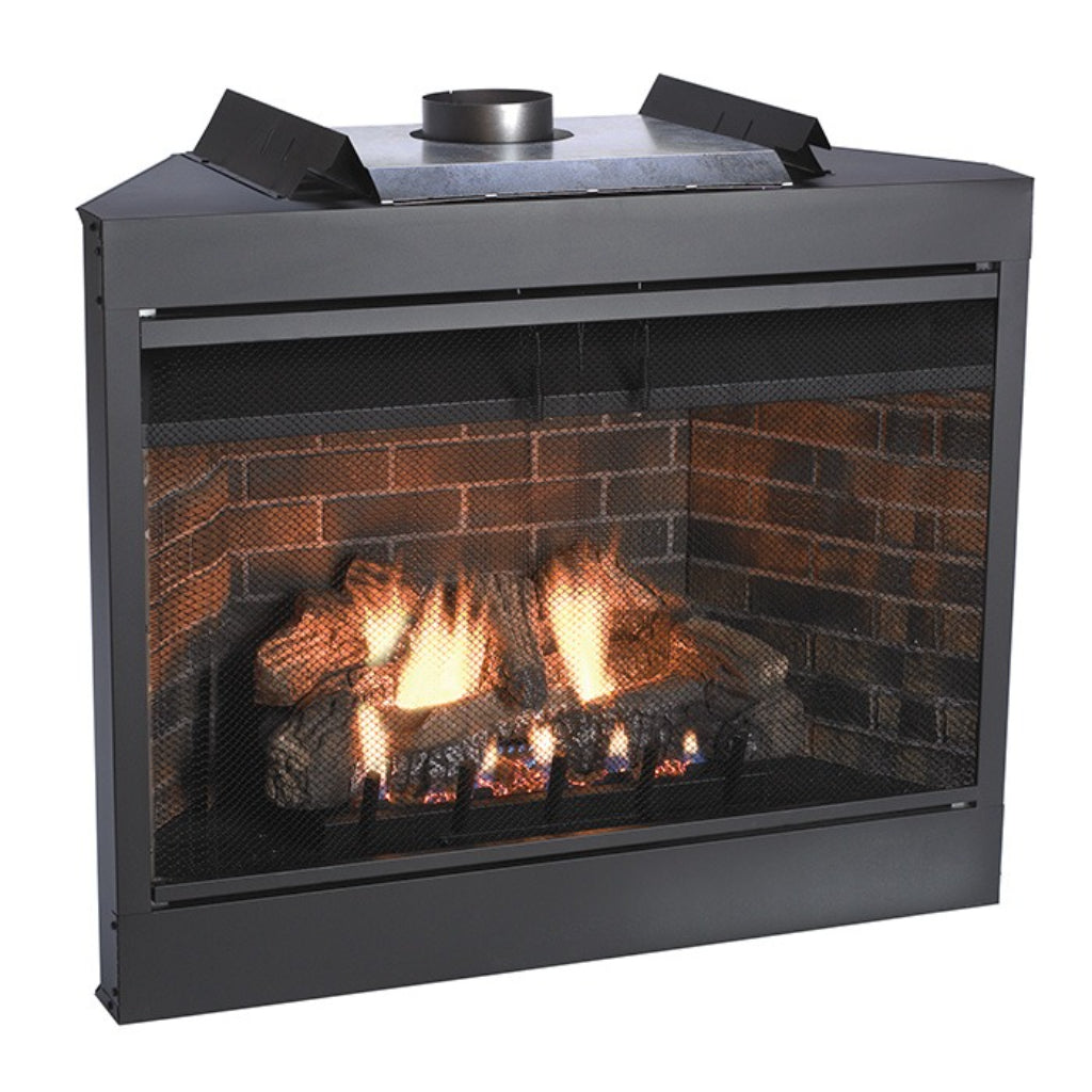 Empire Keystone 43" Premium B-Vent Fireplace (Natural Gas) – Front View