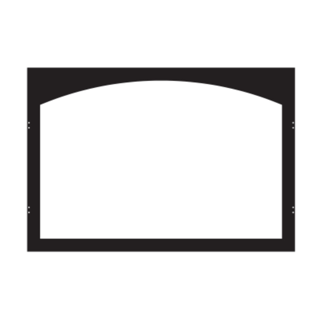 Empire Black Arch Door Frame for Breckenridge Premium 32"/36"/42" Fireboxes – Front View