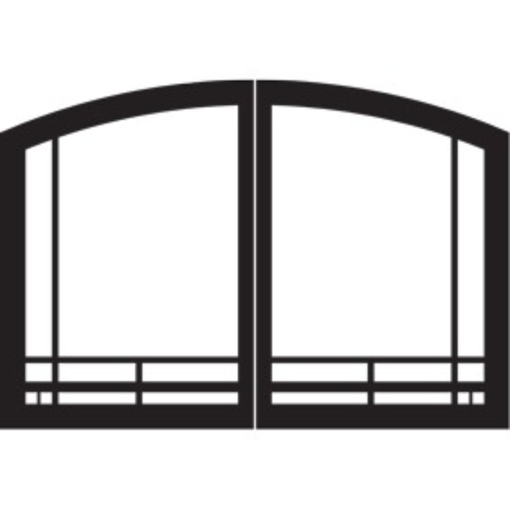 Empire Decorative Door Set for Breckenridge Premium 32"/36"/42" Fireboxes – Front View