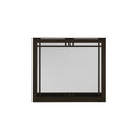Majestic Contemporary Rectangular Door Front for 36" Quartz Platinum Fireplace