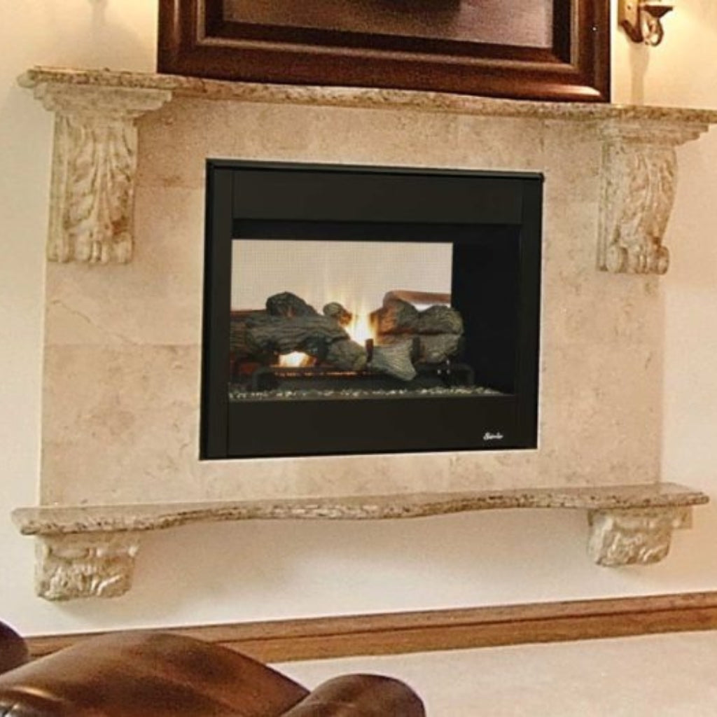 Superior DRT35ST 35" See-Through Direct Vent Gas Fireplace — Lifestyle