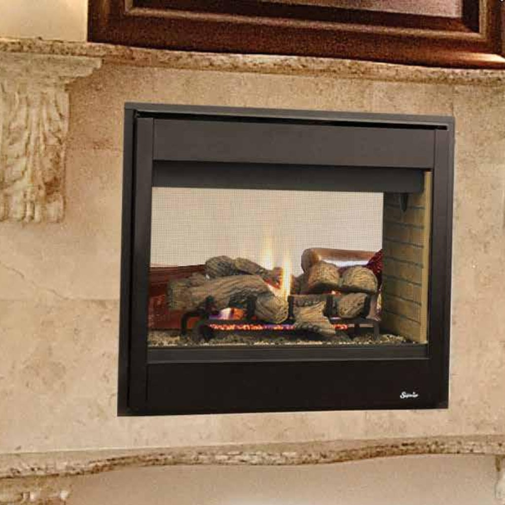 Superior DRT40ST 40" See-Through Direct Vent Gas Fireplace — Hero