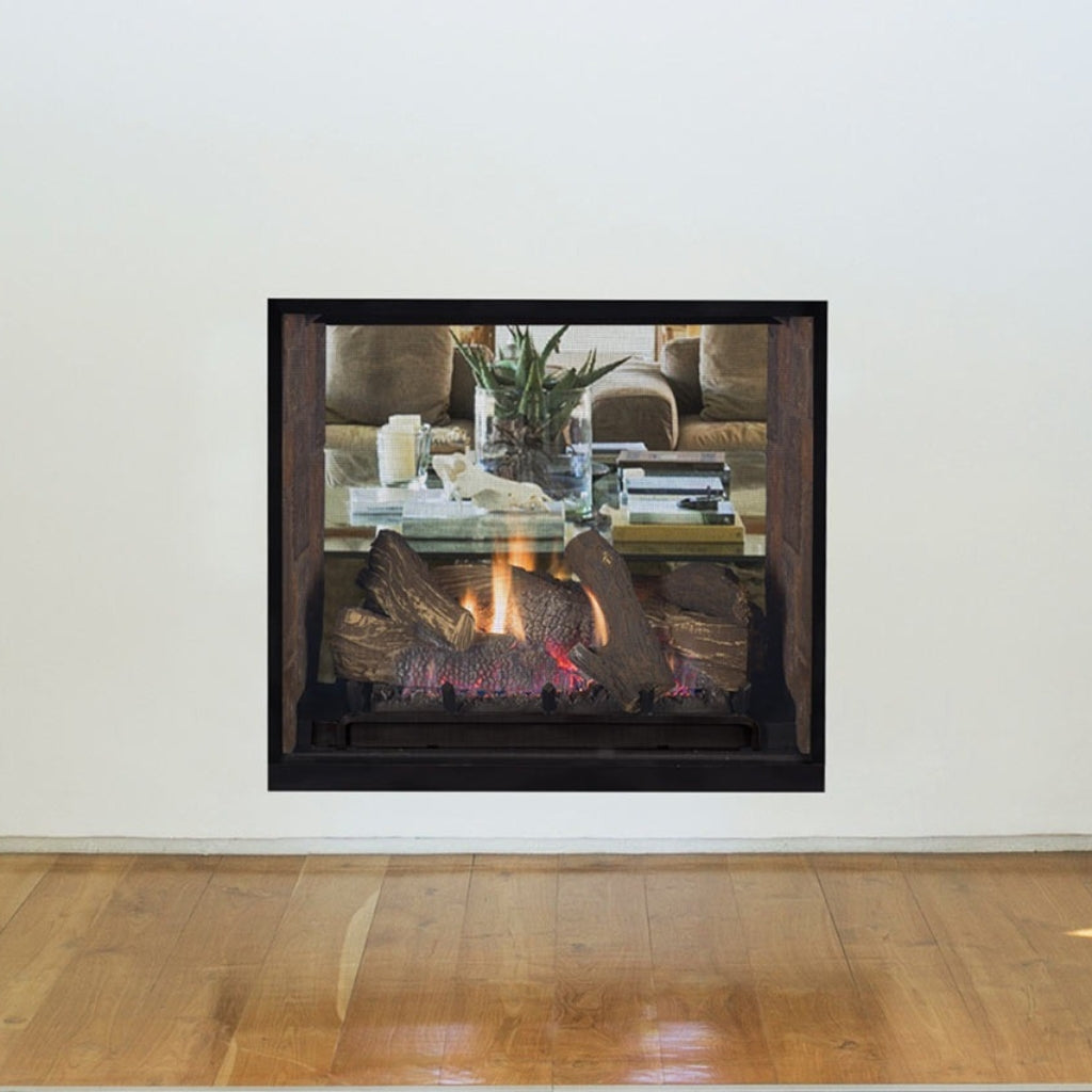 Superior DRT63ST 40" See-Through Direct Vent Gas Fireplace — Lifestyle