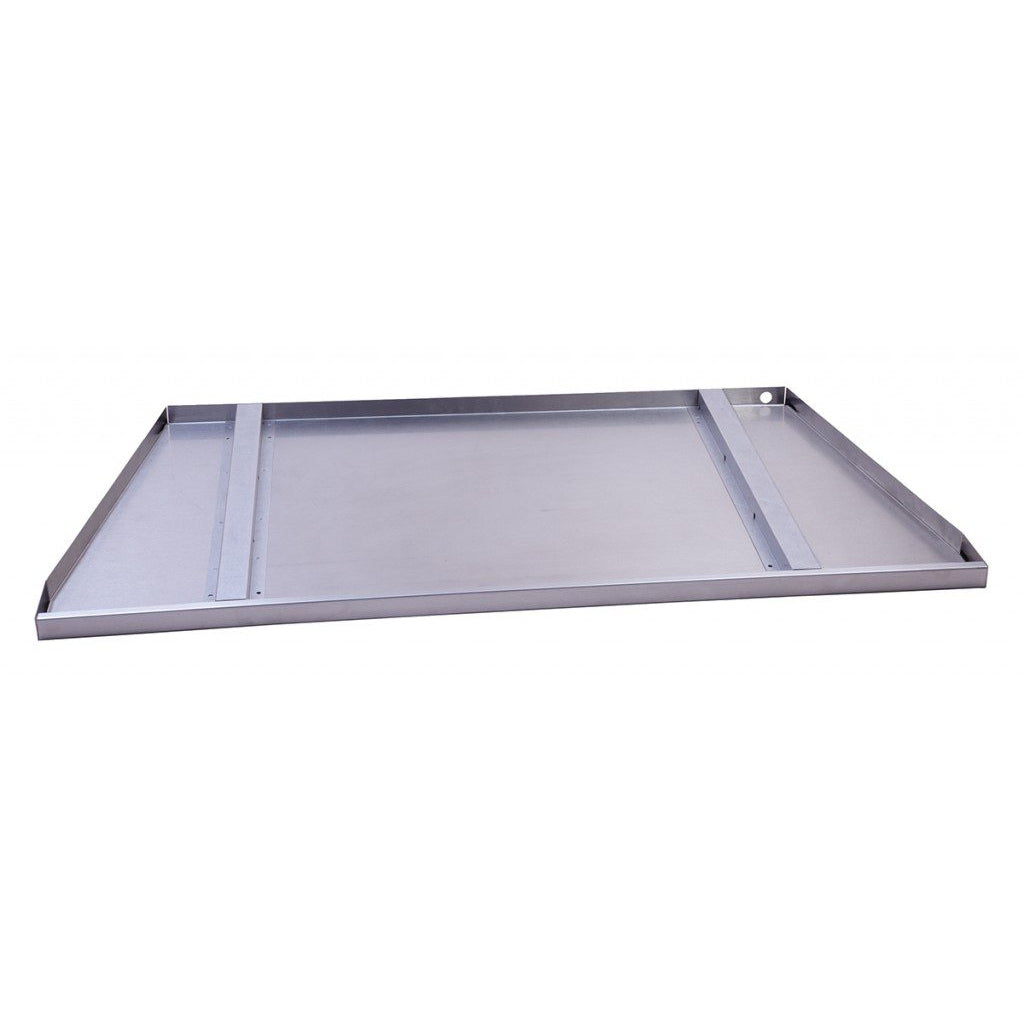 Empire Carol Rose 48"/60" Linear Stainless Steel Drain Tray Fire Pit Accessory – Front View