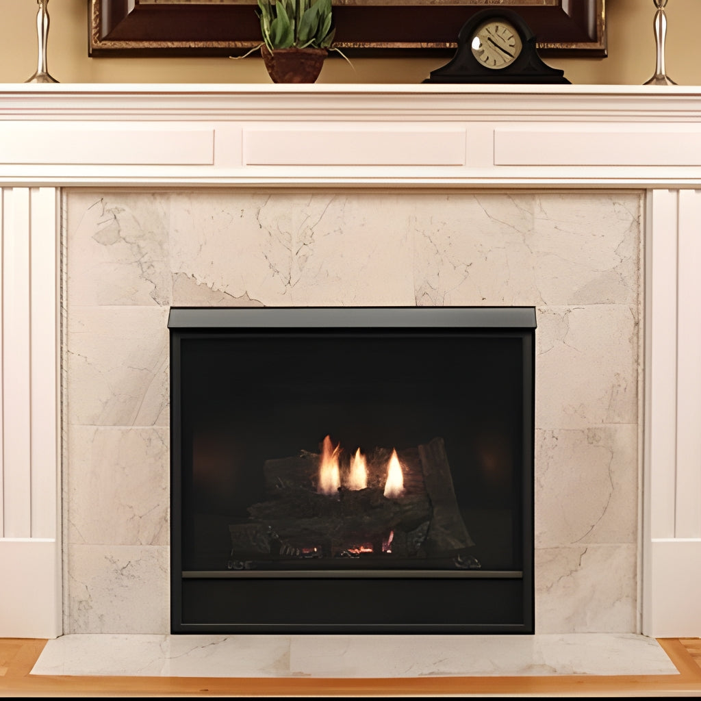 Empire Tahoe 32" Clean Face Direct Vent Deluxe Fireplace - Millivolt Control Series – Front View