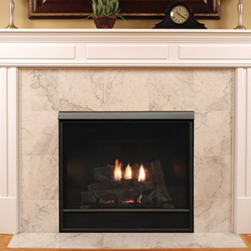 Empire Tahoe 36" Clean-Face Direct-Vent Deluxe Fireplace - IP Control with On/Off Switch – Front View