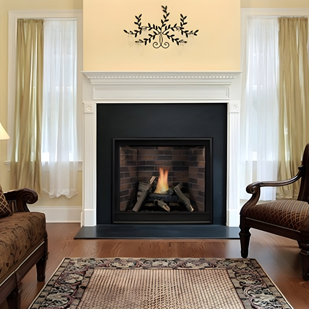 Empire Tahoe 42" Clean-Face Direct-Vent Premium Traditional Fireplace - IP Control with On/Off Switch – Front View