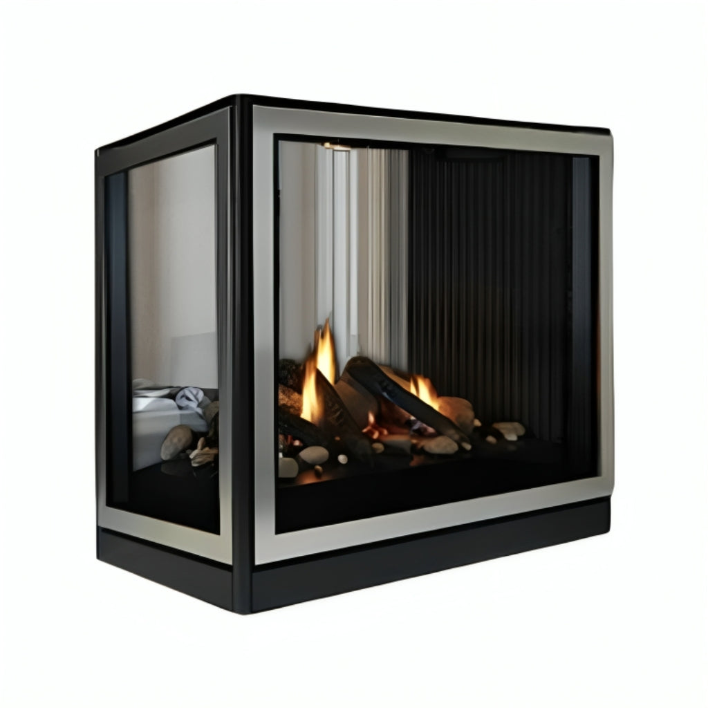 Empire Tahoe 36" Direct-Vent Clean Face Premium Peninsula Fireplace – Front View