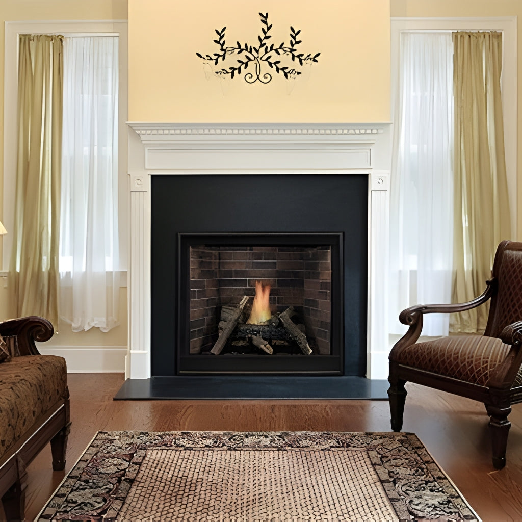 Empire Tahoe 32" Clean Face Direct Vent Premium Traditional Fireplace - Millivolt Control Series – Front View