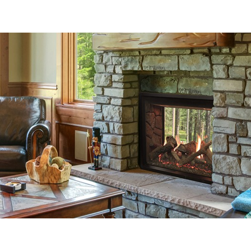 Empire Rushmore 40" See-Through Direct Vent Gas Fireplace – Front View