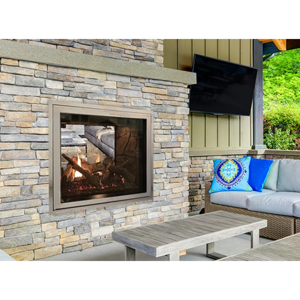 Empire Rushmore 40" See-Through Direct Vent Gas Fireplace – Front View