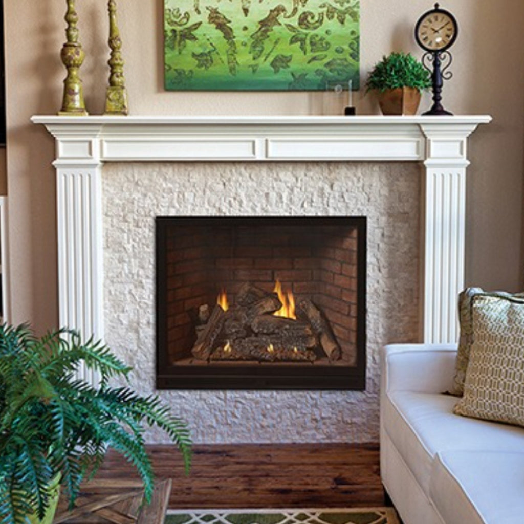 Empire Tahoe 36" Clean Face Direct Vent Multi-Function Luxury Fireplace – Front View