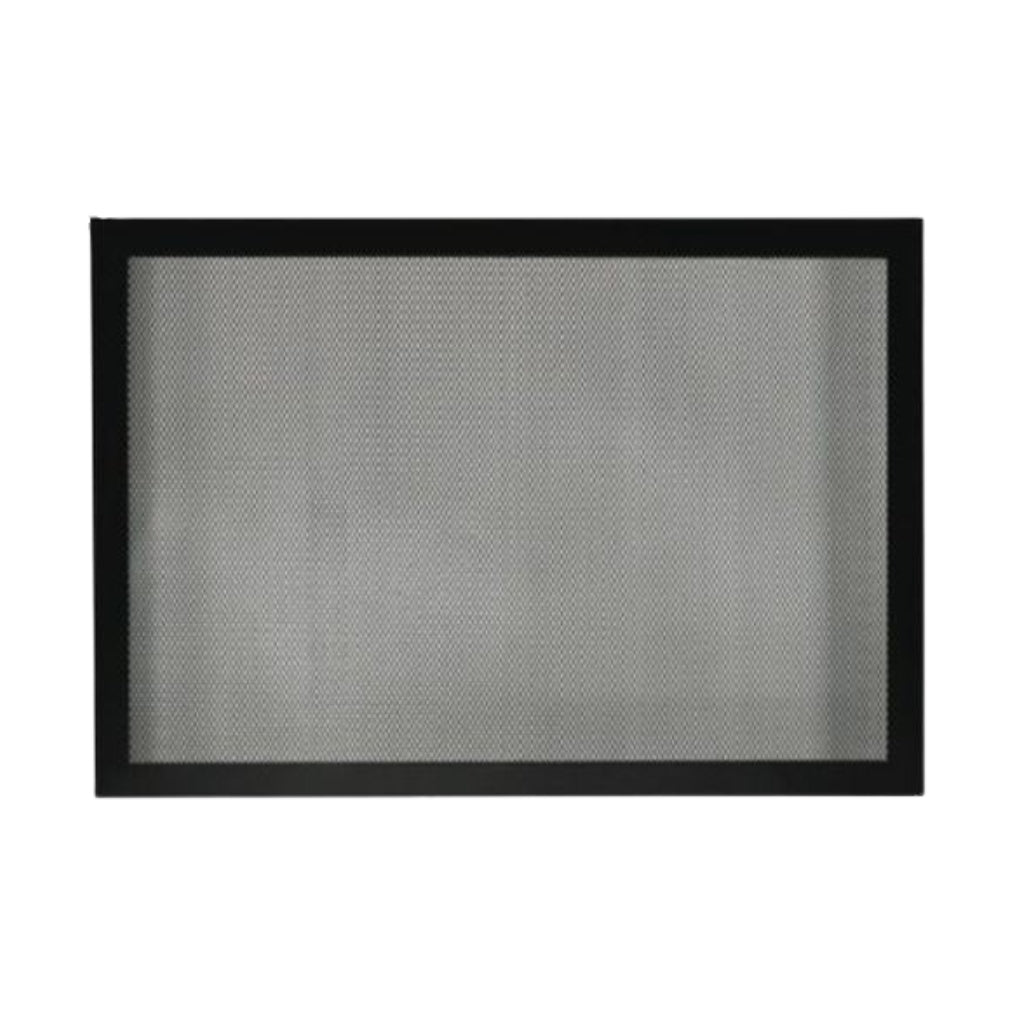 Empire 22"/36" Black Barrier for Tahoe Peninsula and See-Through Fireplaces – Front View