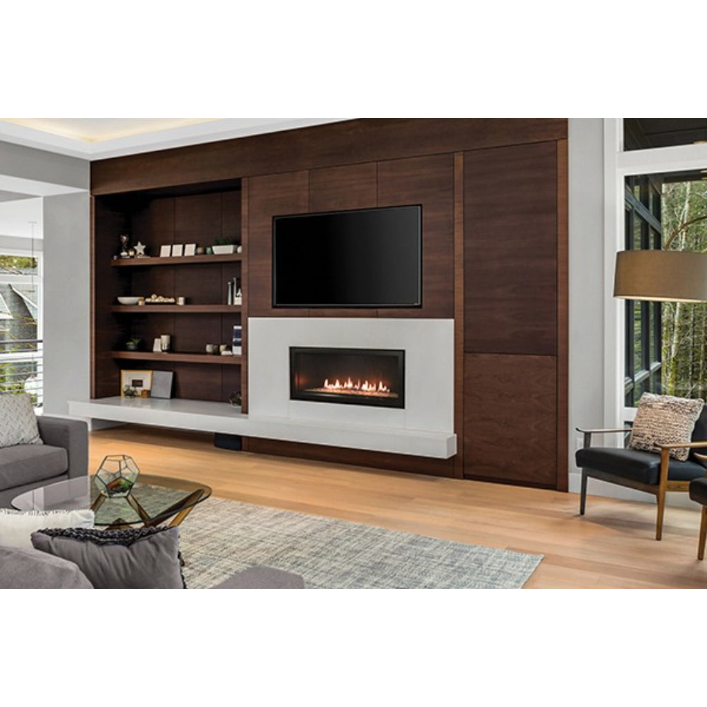 Empire Boulevard 36" Direct Vent Linear Contemporary Gas Fireplace – Front View