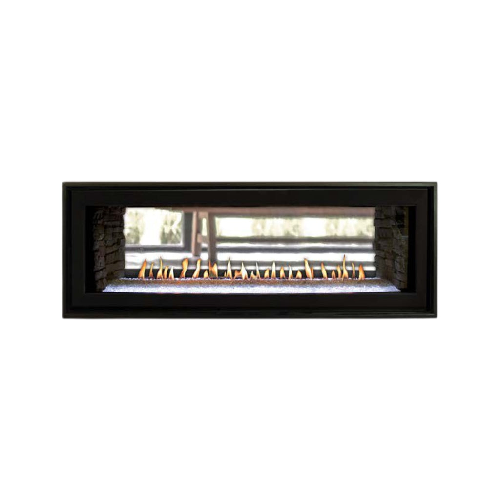 Empire Boulevard 48" Direct Vent See-Through Linear Gas Fireplace – Front View