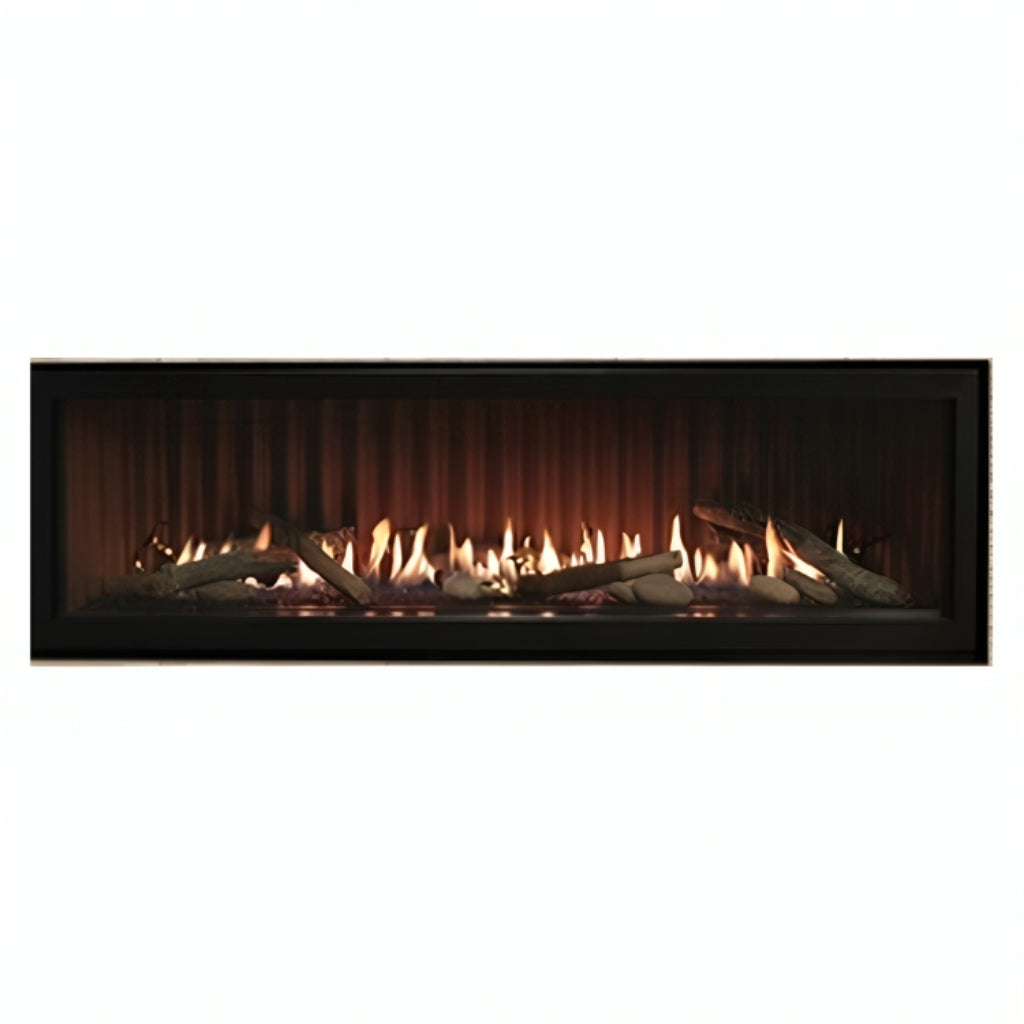 Empire Boulevard 60" Direct Vent Linear Contemporary Gas Fireplace – Front View