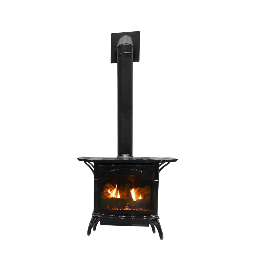 Empire Spirit Steel 28" Medium Direct Vent Gas Stove – Front View