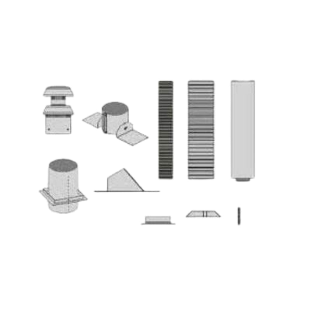 Empire 4 x 6 5/8 Horizontal Vent Kits for Fireplace – Alternate View 3