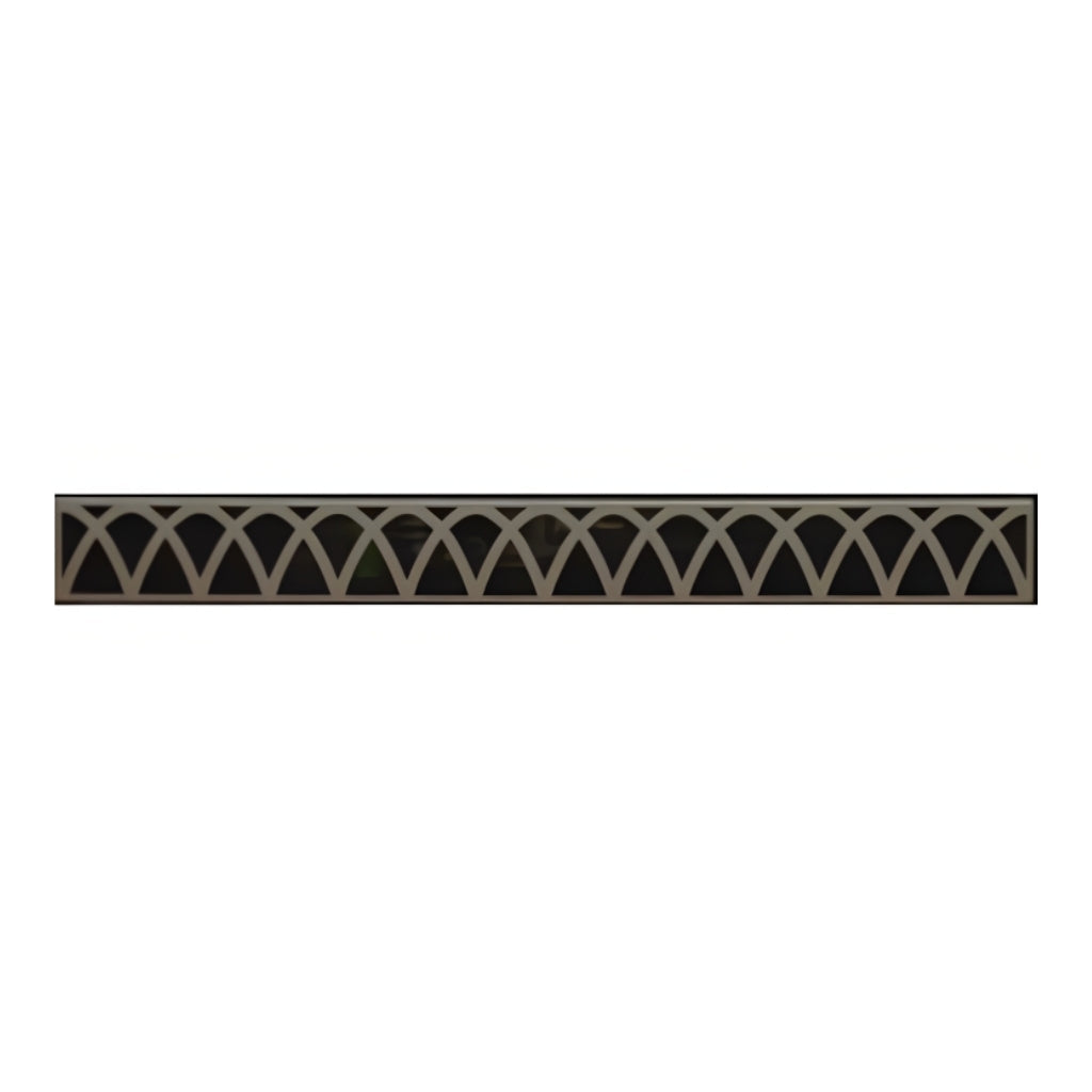Empire Decorative Black Arch Louvers for Tahoe 48" Fireplaces – Front View