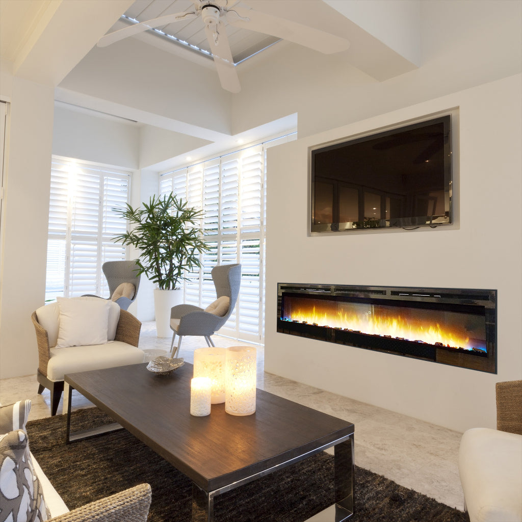 Empire Nexfire 74" Linear Electric Fireplace – Alternate View 2