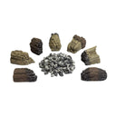 Empire Large Log and Ember Kit for 36" See-Thru and Peninsula Fireplaces (EK2) – Front View