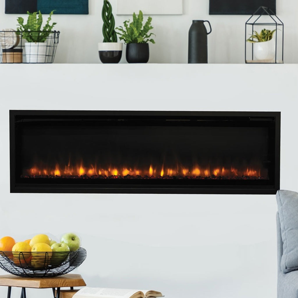 Superior MPE-55S 55" Linear Electric Fireplace — Lifestyle