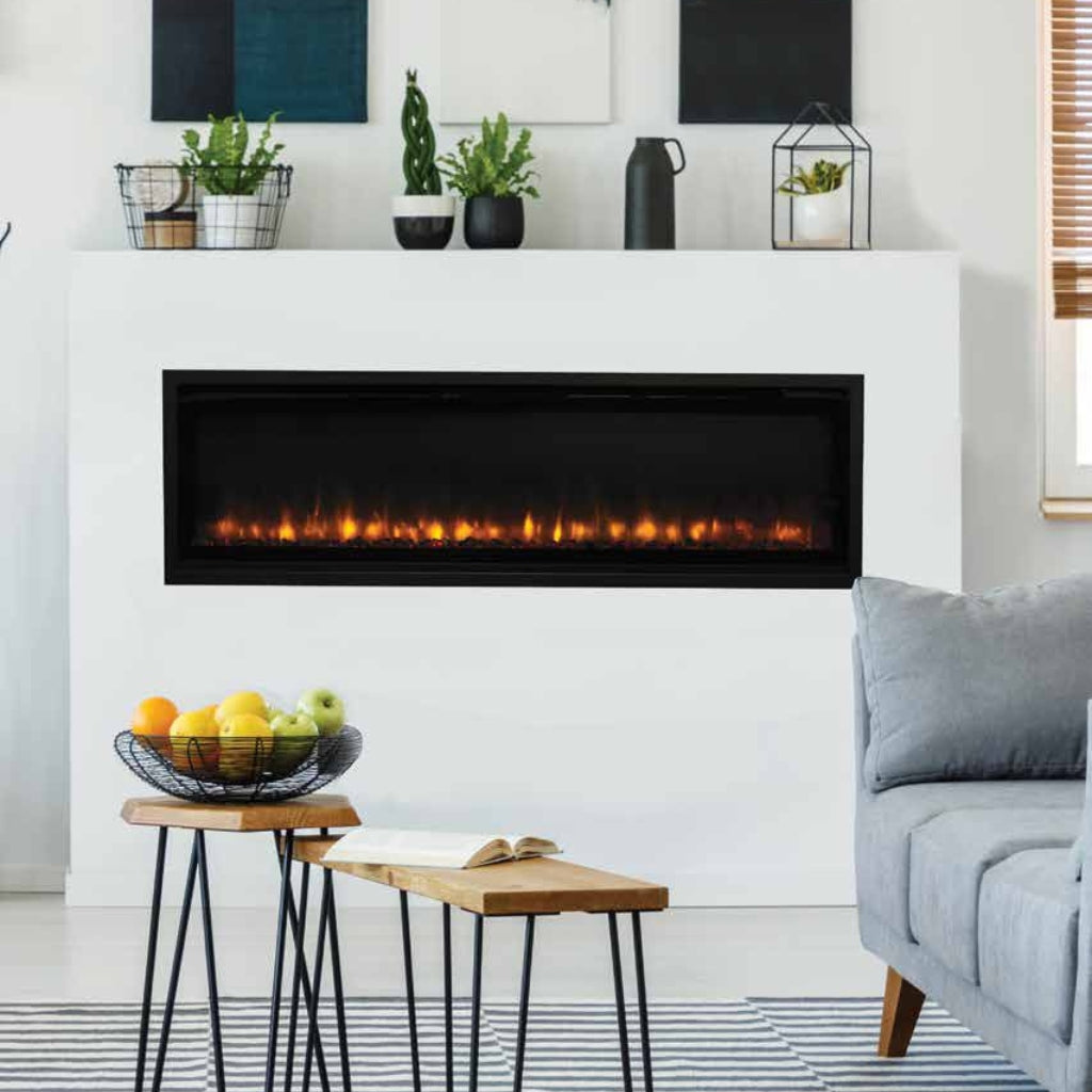 Superior MPE-55S 55" Linear Electric Fireplace — Dimensional Drawing