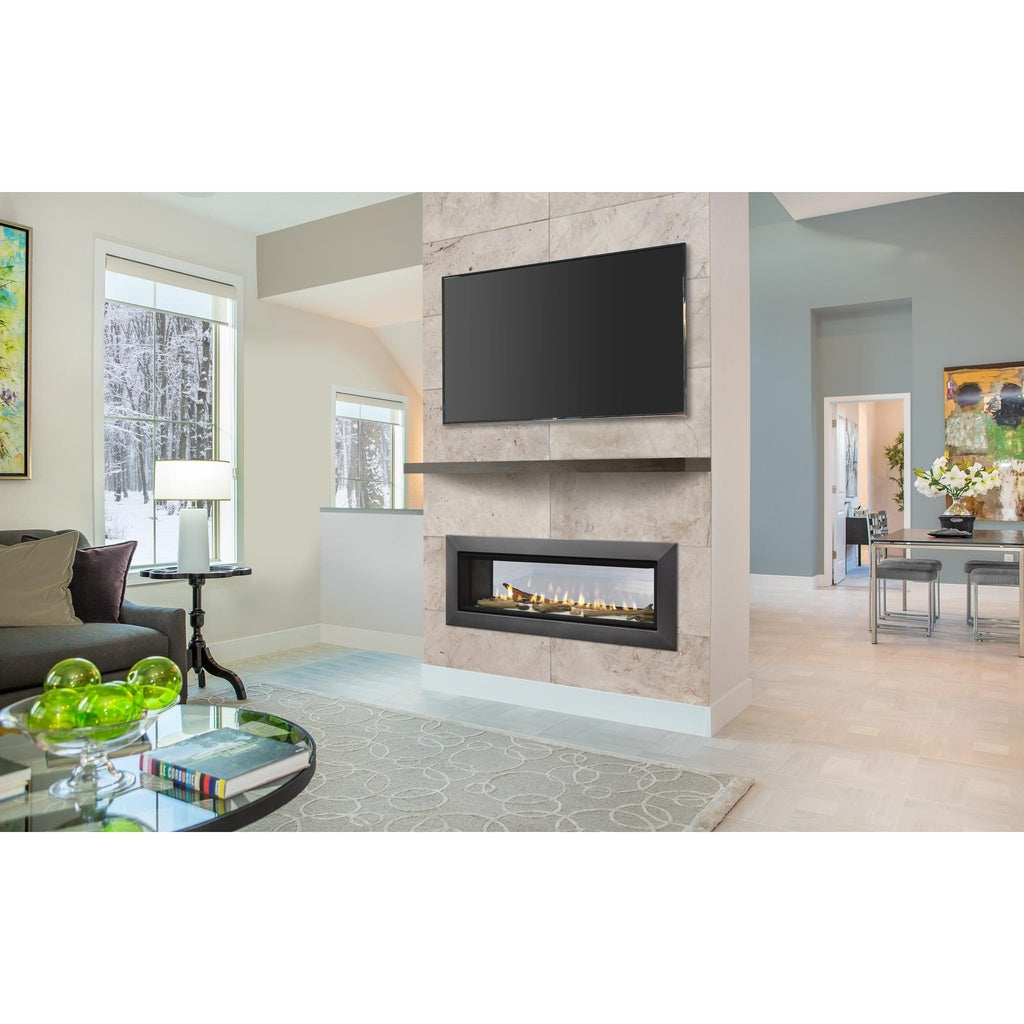 Majestic Echelon II See-Through 36" Direct Vent Gas Fireplace (ECHEL36STIN-C) - Room View