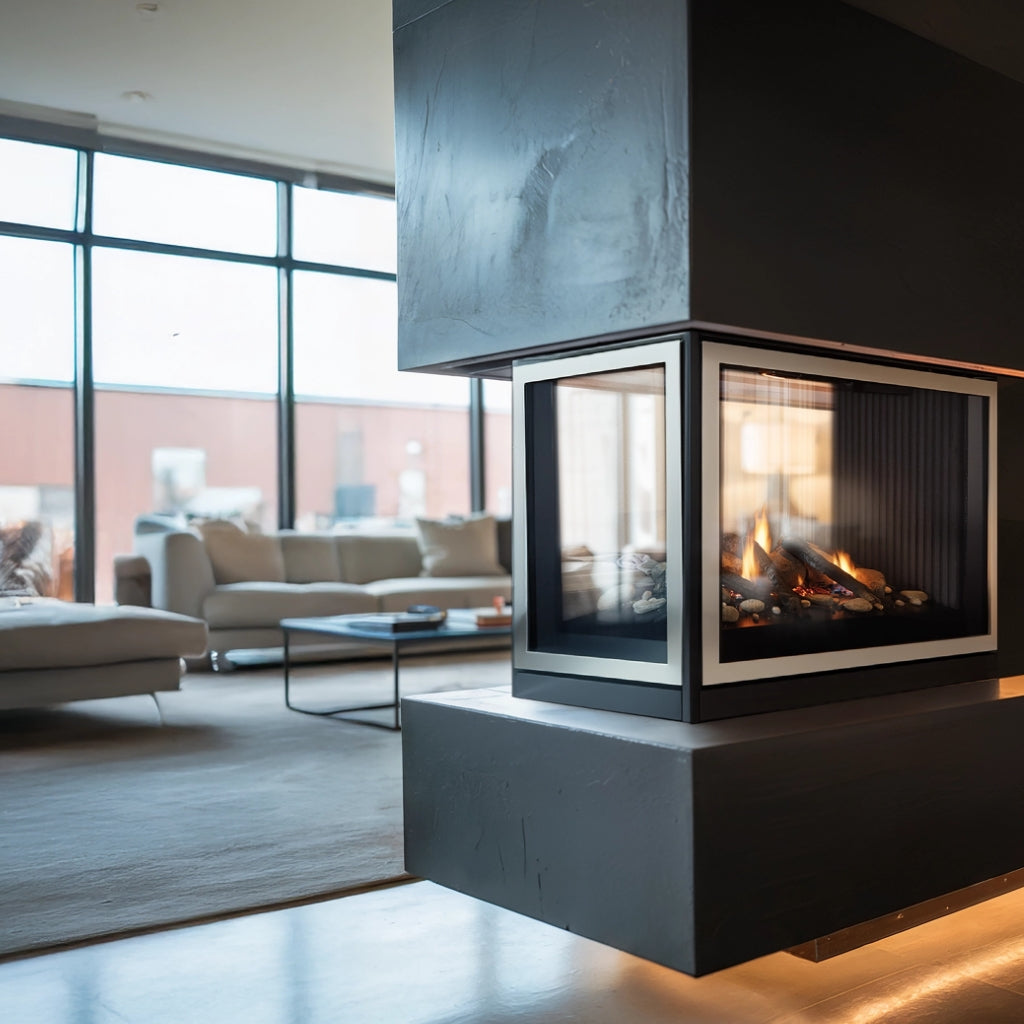 Empire Tahoe 36" Direct-Vent Clean Face Premium See-Through Fireplace – Alternate View 3