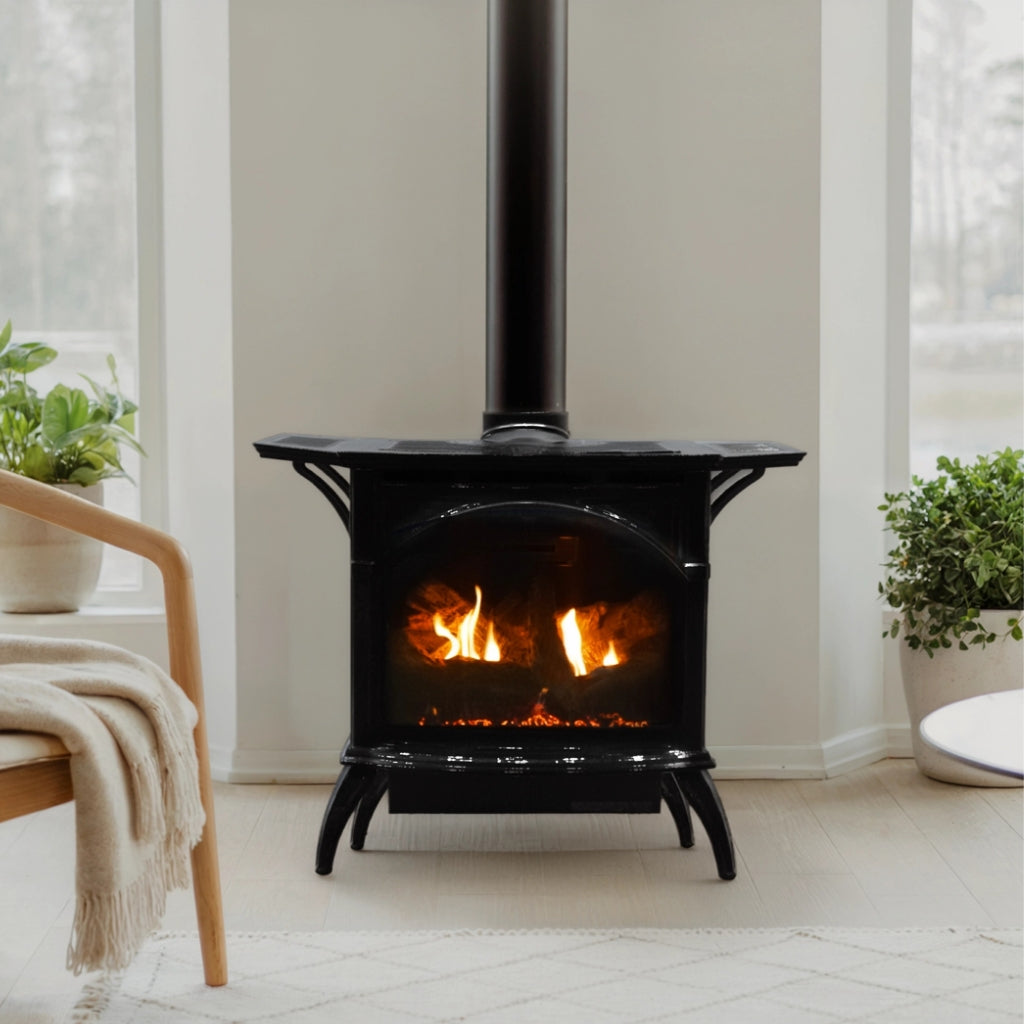 Empire Spirit Cast Iron 28" Medium Direct Vent Gas Stove – Front View