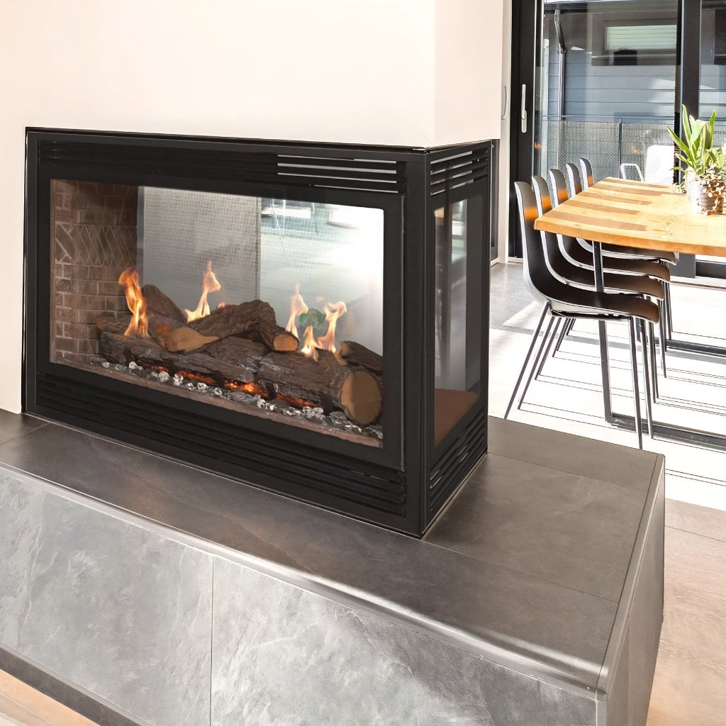 Empire Tahoe 36" See-Through Direct Vent Gas Fireplace – Front View