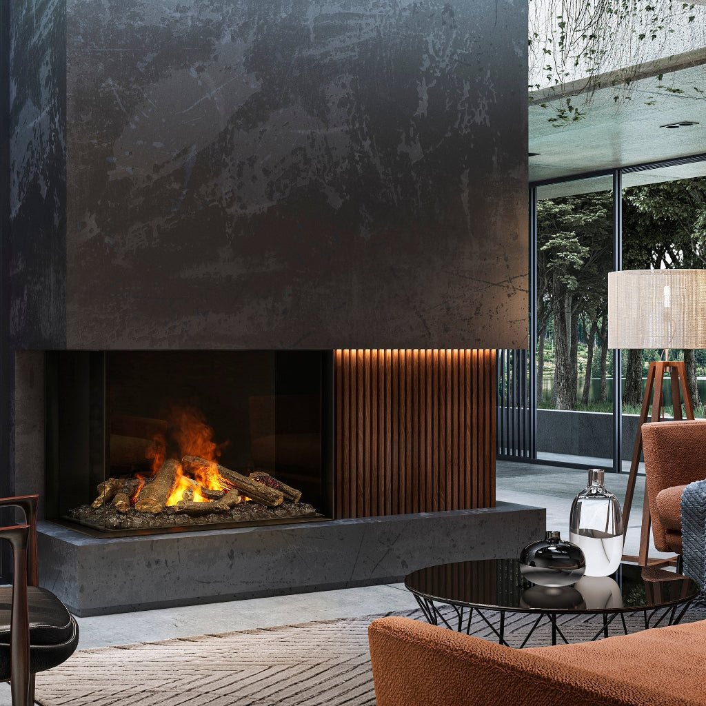 Dimplex e-MatriX 32"x26" Two-Sided Built-In Electric Firebox, Left-Facing (FEF3226L2L)