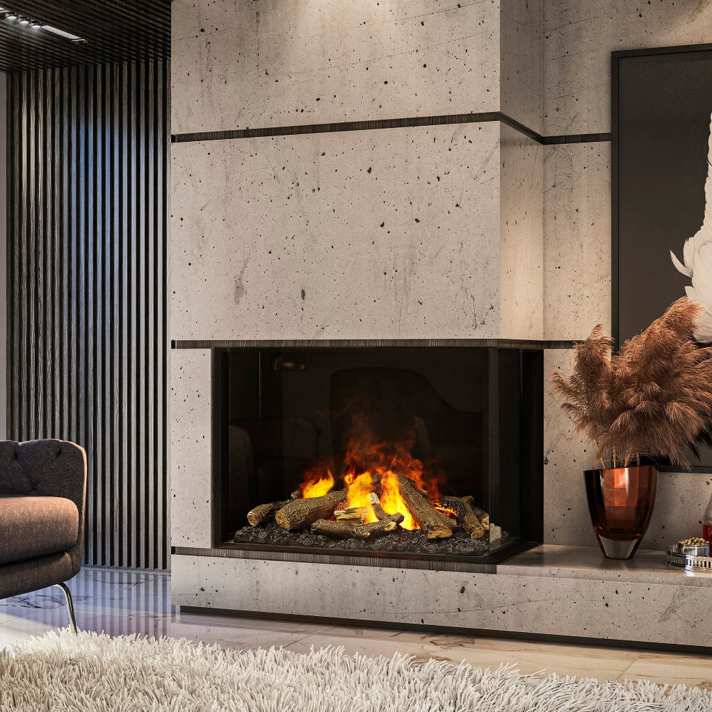 Dimplex e-MatriX 32"x26" Two-Sided Built-In Electric Firebox, Right-Facing (FEF3226L2R)