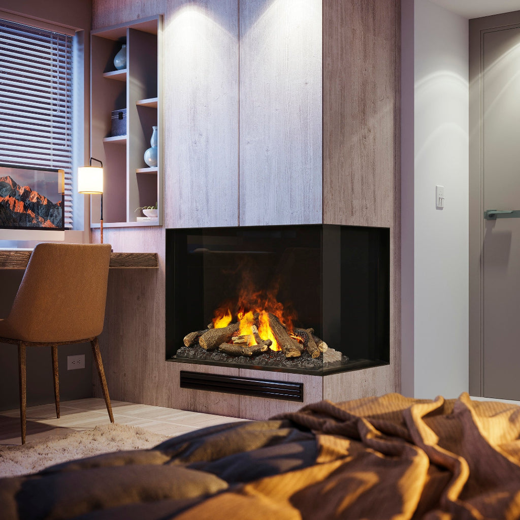 Dimplex e-MatriX 32"x26" Two-Sided Built-In Electric Firebox, Right-Facing (FEF3226L2R)