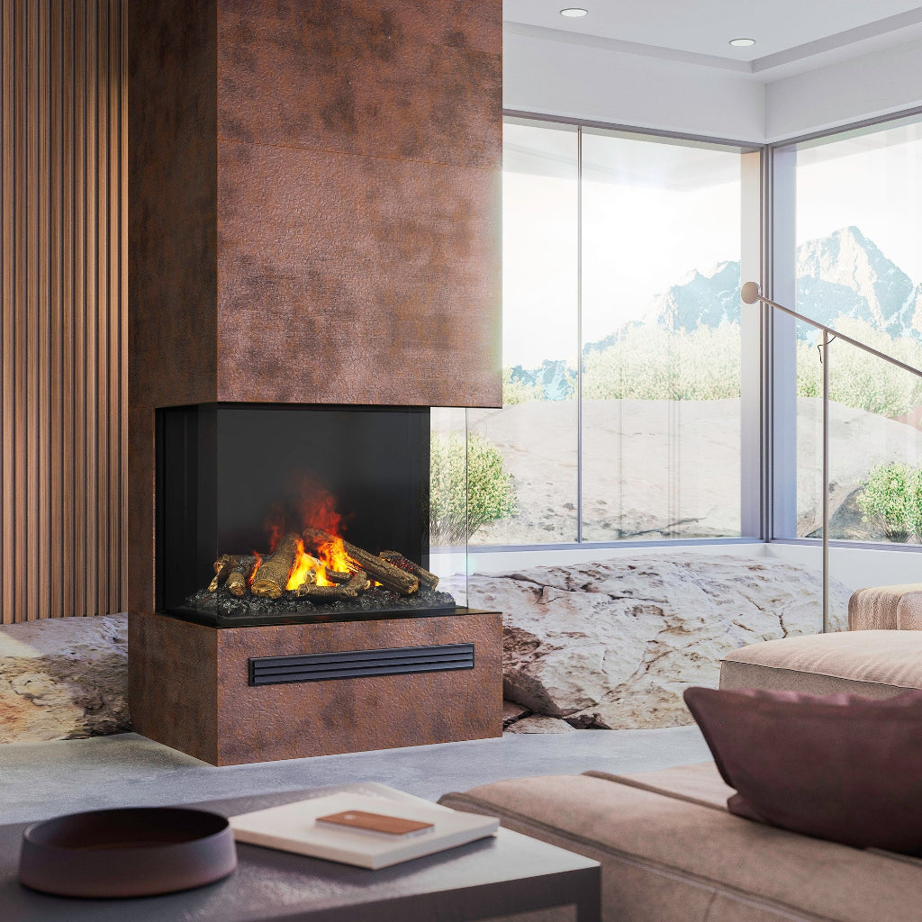 Dimplex e-MatriX 32"x26" Three-Sided Bay Built-In Electric Firebox (FEF3226L3)