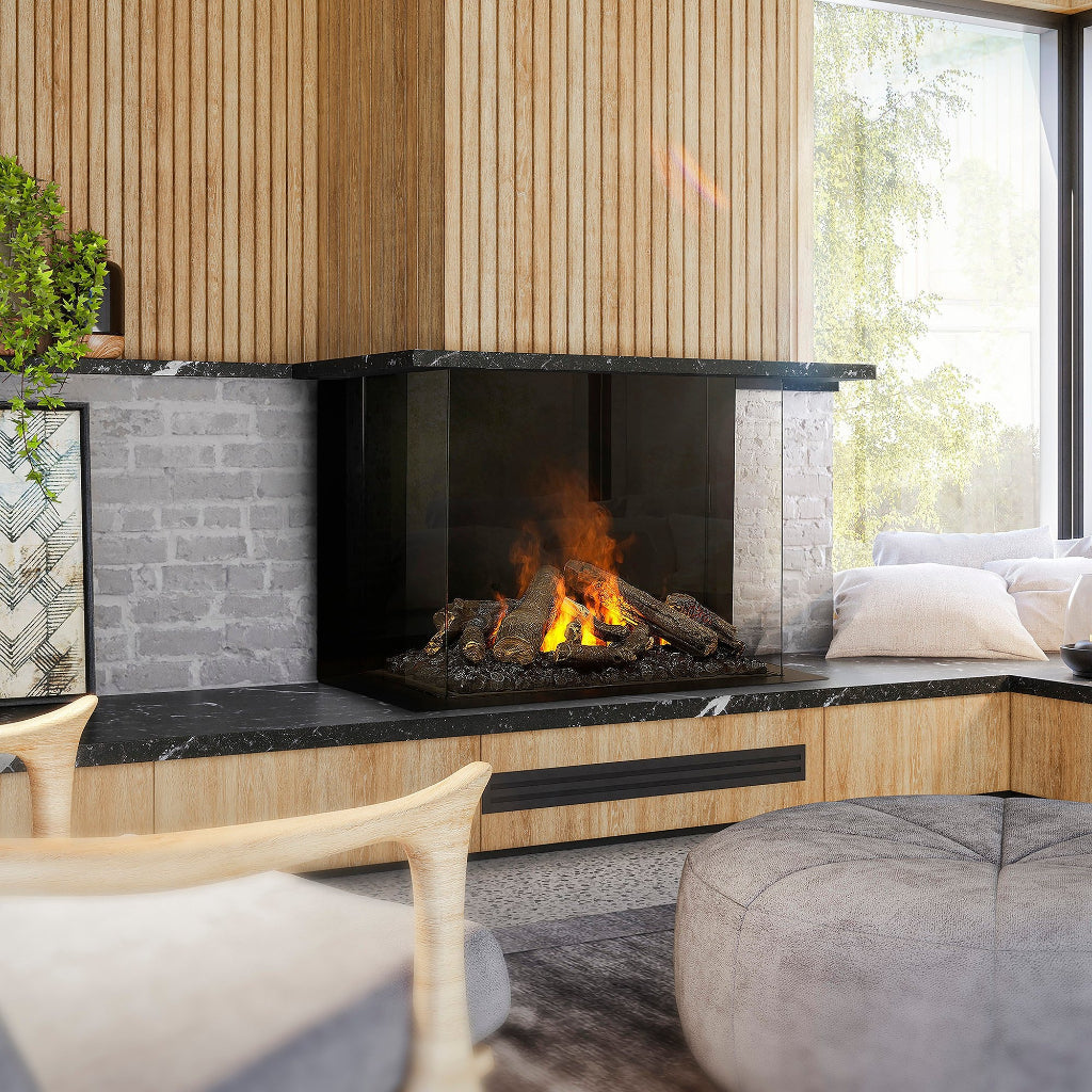 Dimplex e-MatriX 32"x26" Three-Sided Bay Built-In Electric Firebox (FEF3226L3)
