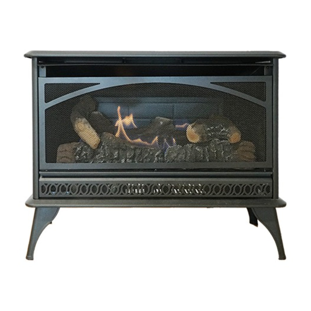 Empire HearthRite 32" Vent Free Gas Stove with Manual Control and Log Set – Front View