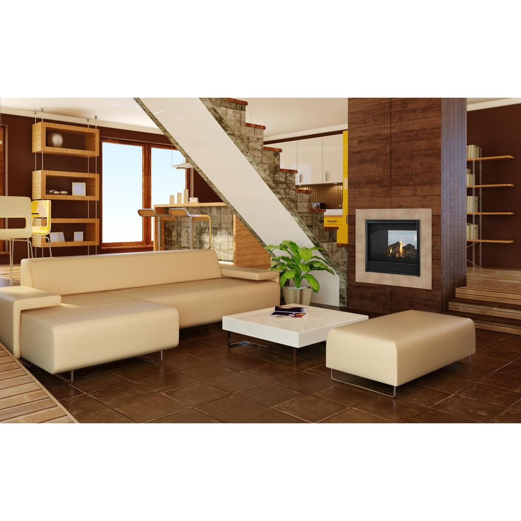Majestic Multi-Sided 36" See-Through Direct Vent Gas Fireplace (ST-DV36IN) - Lifestyle View