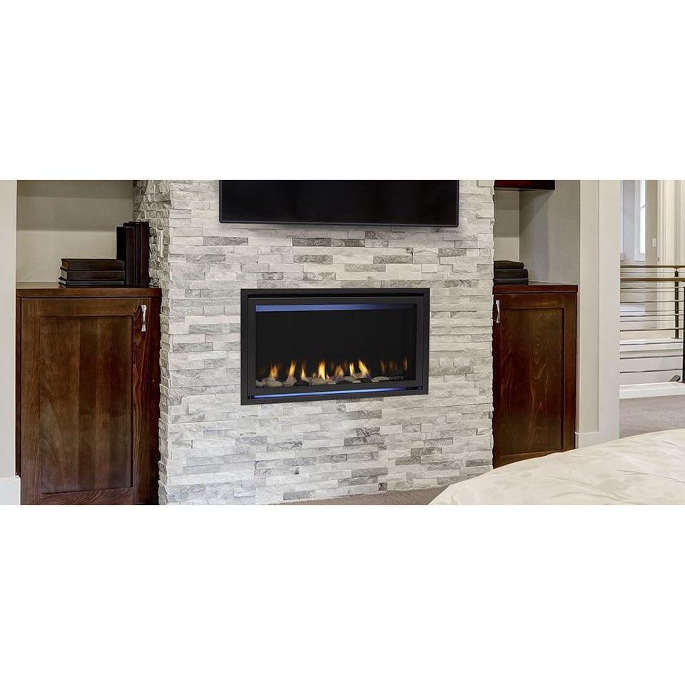 Majestic Jade 32" Direct Vent Gas Fireplace (JADE32IN-B) - Front View