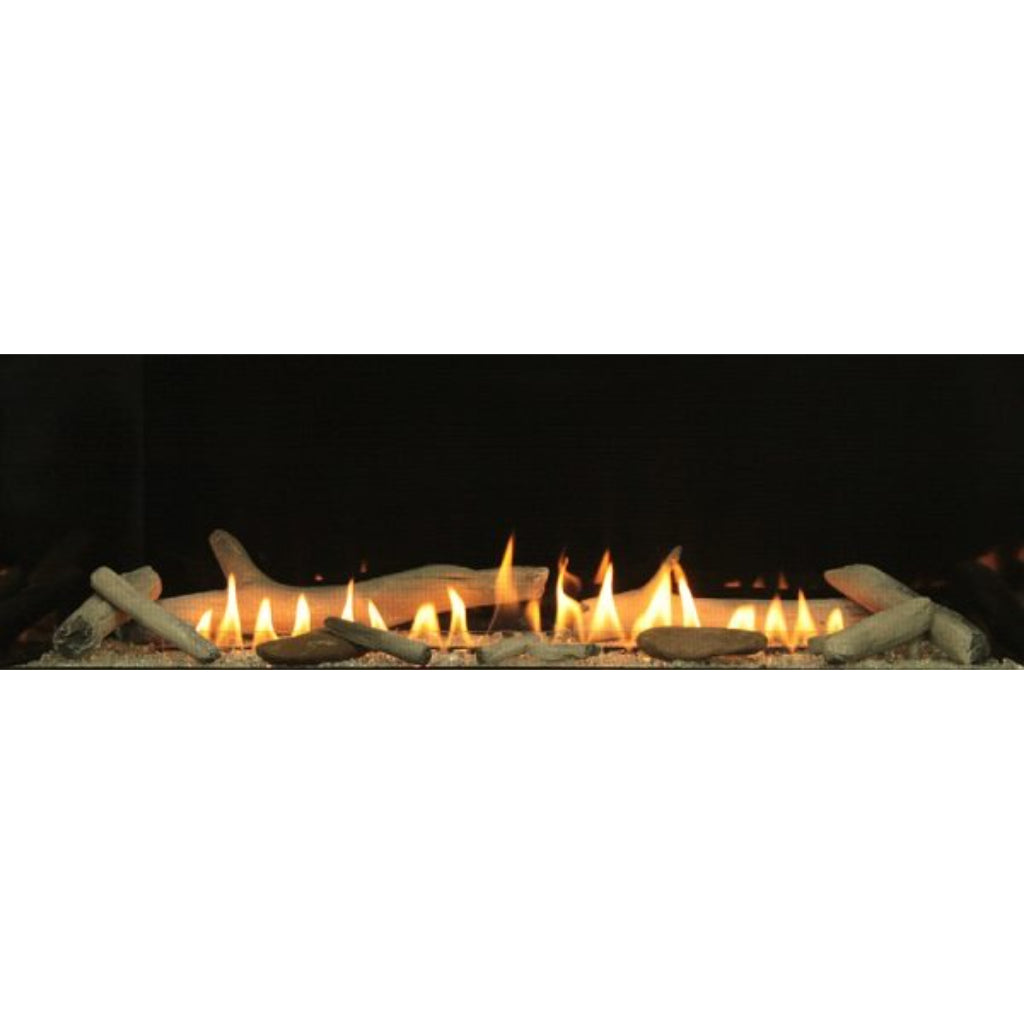 Empire Log Set Accessory for 48"/60"/72" Boulevard Vent-Free Linear Fireplace – Front View