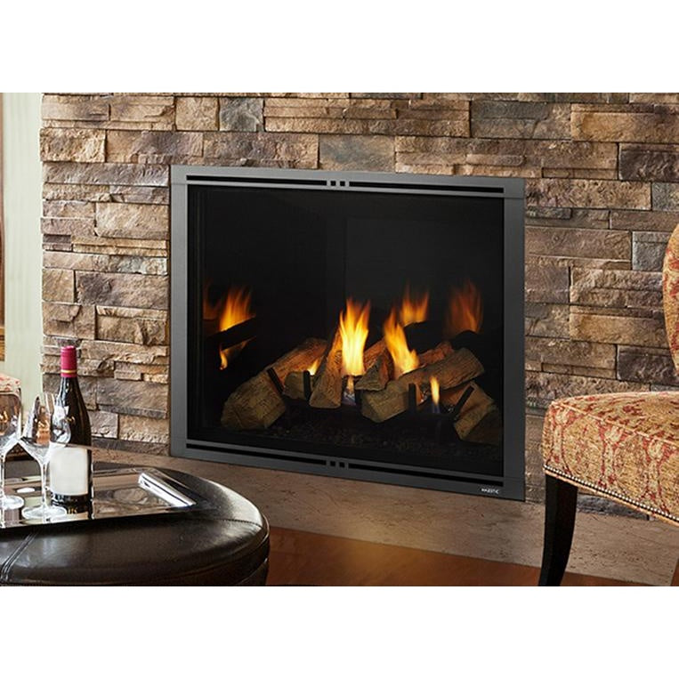 Majestic Marquis II 36" Direct Vent Gas Fireplace (MARQ36IN-B) - Front View