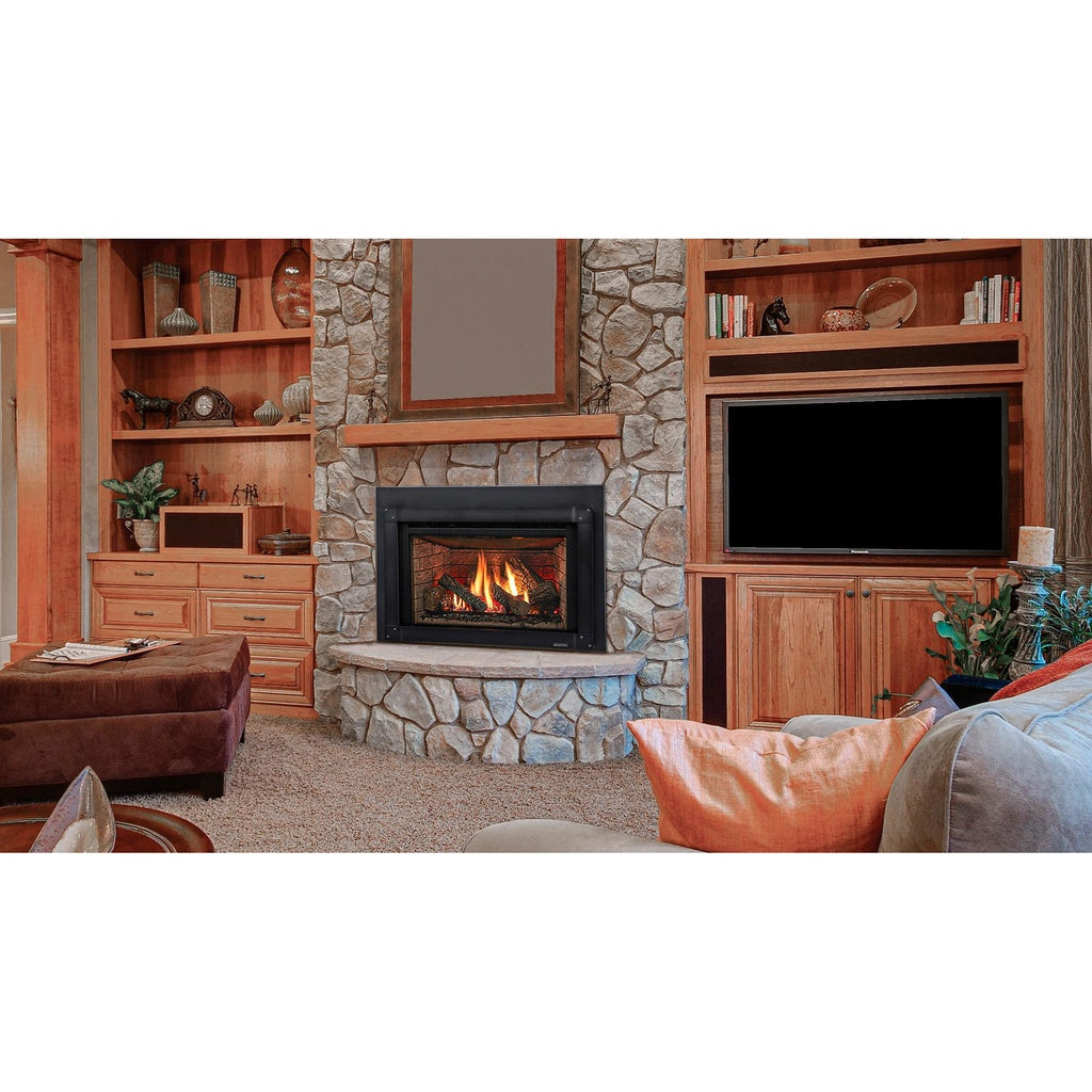Majestic Trilliant 35" Direct Vent Gas Fireplace Insert (TRILLIANT35IN/TRILLIANT35IL) - Lifestyle View