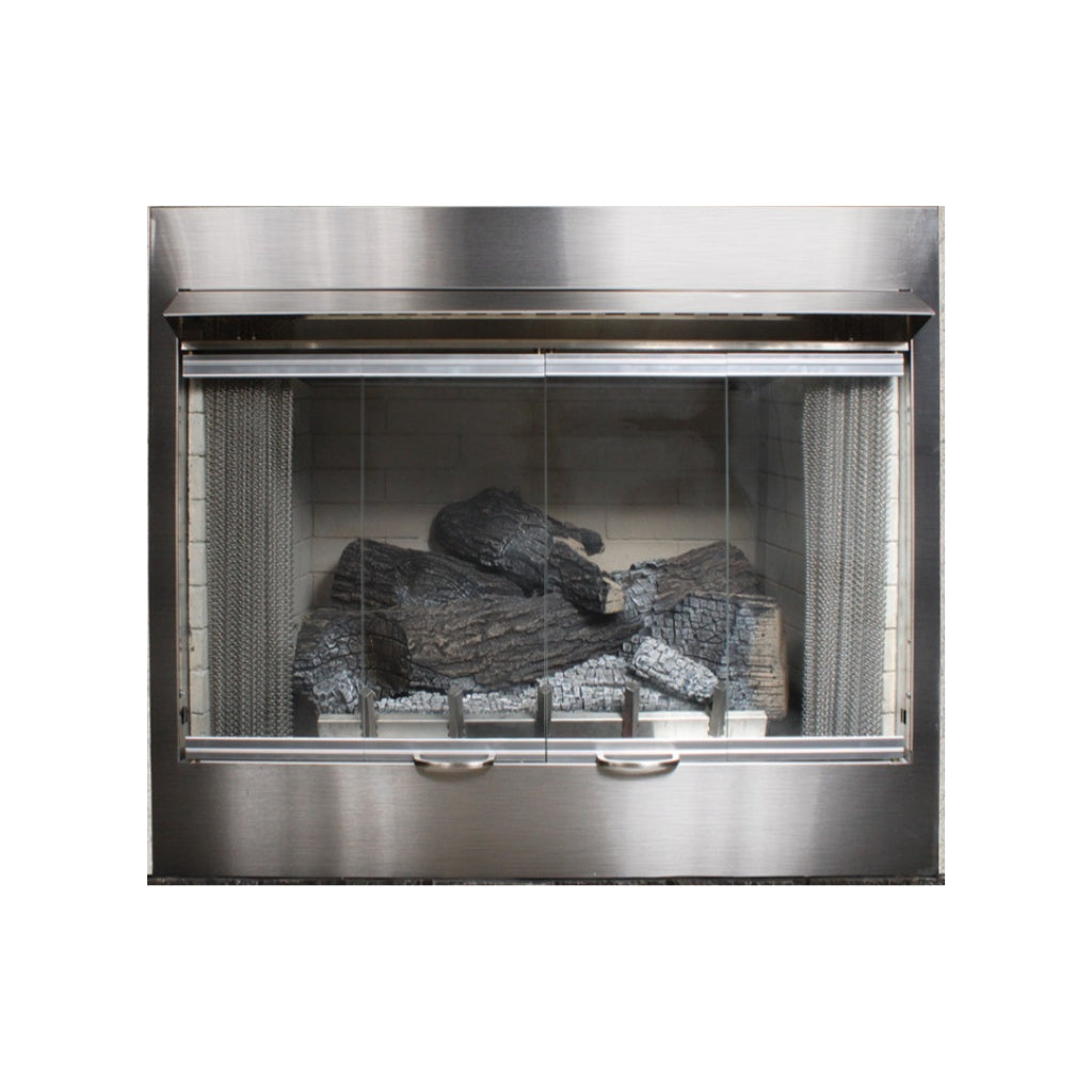 Empire Carol Rose 42" IP, 50K BTU Outdoor Traditional Premium Fireplace – Front View