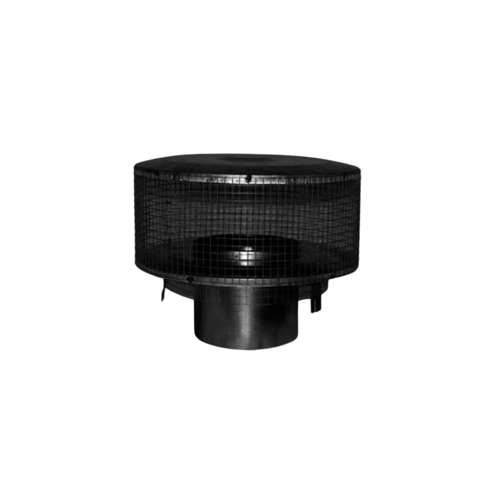 Superior Round Top with Mesh Screen - Black — Hero