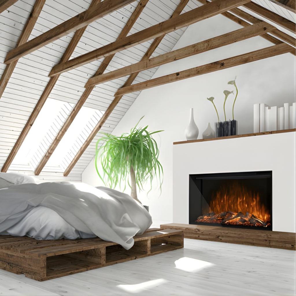 Modern Flames Redstone 54" Built-In Electric Fireplace Insert (RS-5435) - lifestyle view
